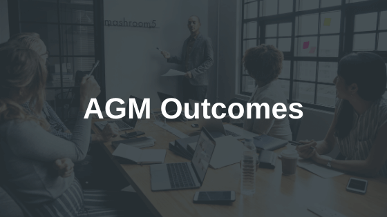 2019 AGM Outcomes
